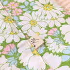 Sac cabas fleurs vintage vert