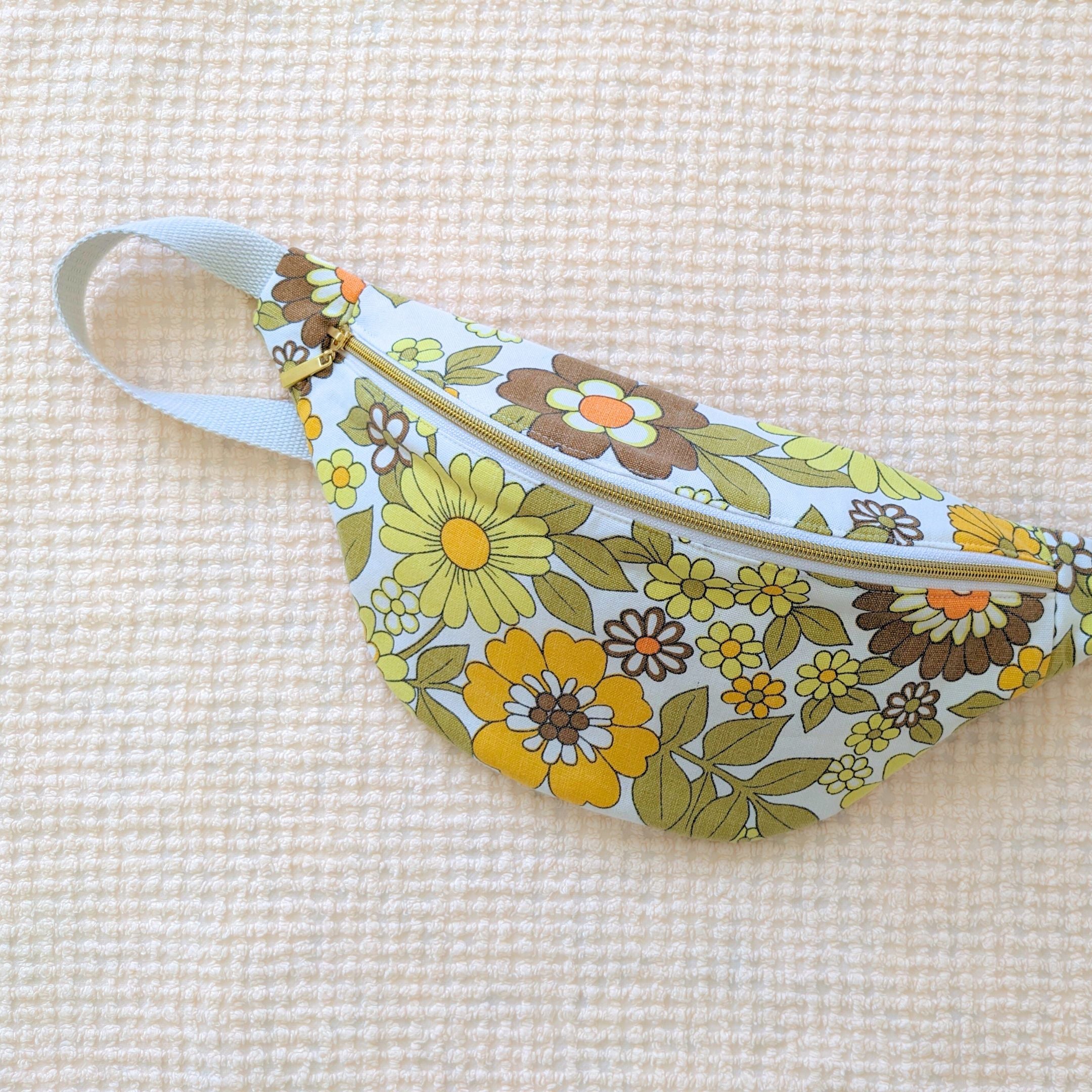 Sac banane bouquet printemps jaune