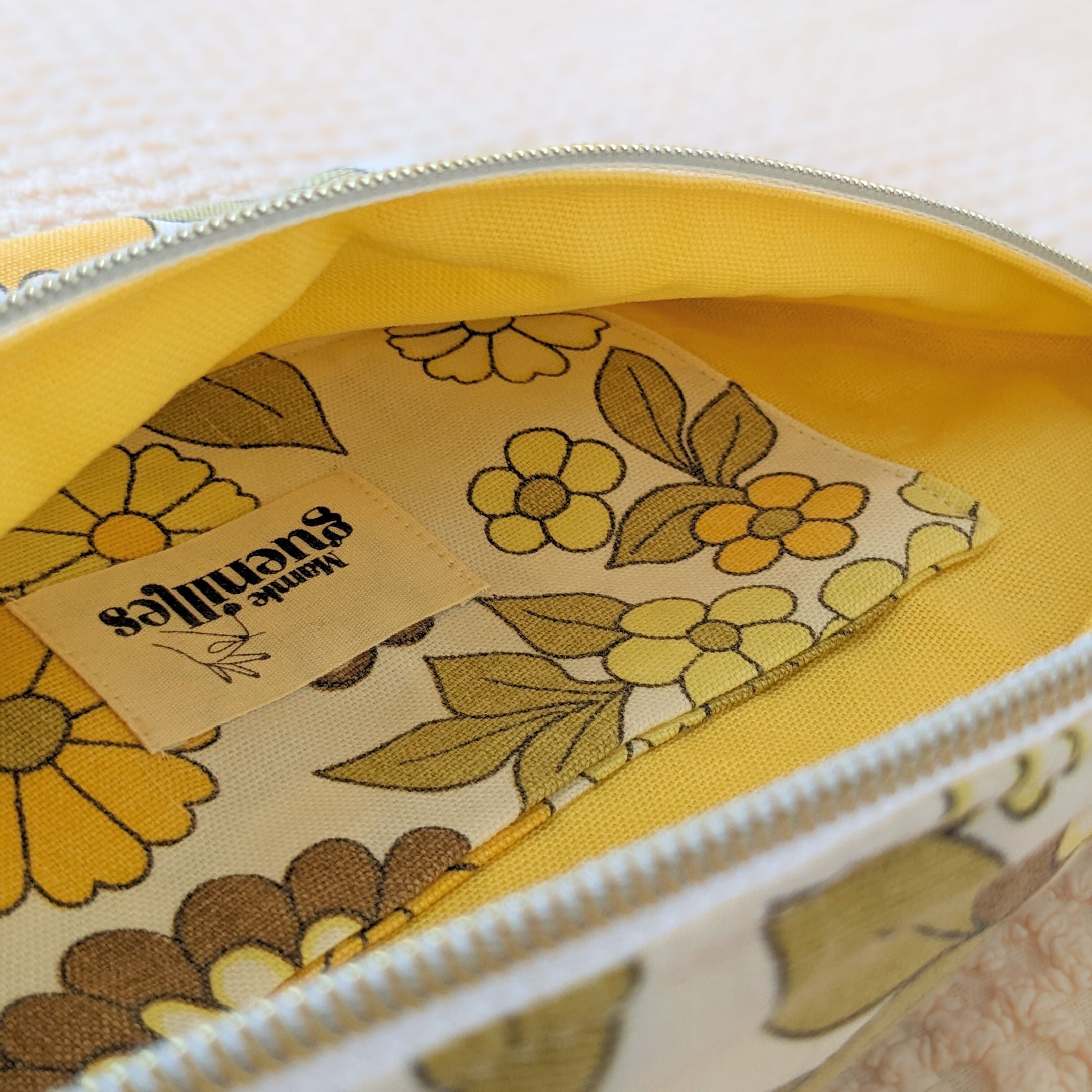 Sac banane bouquet printemps jaune