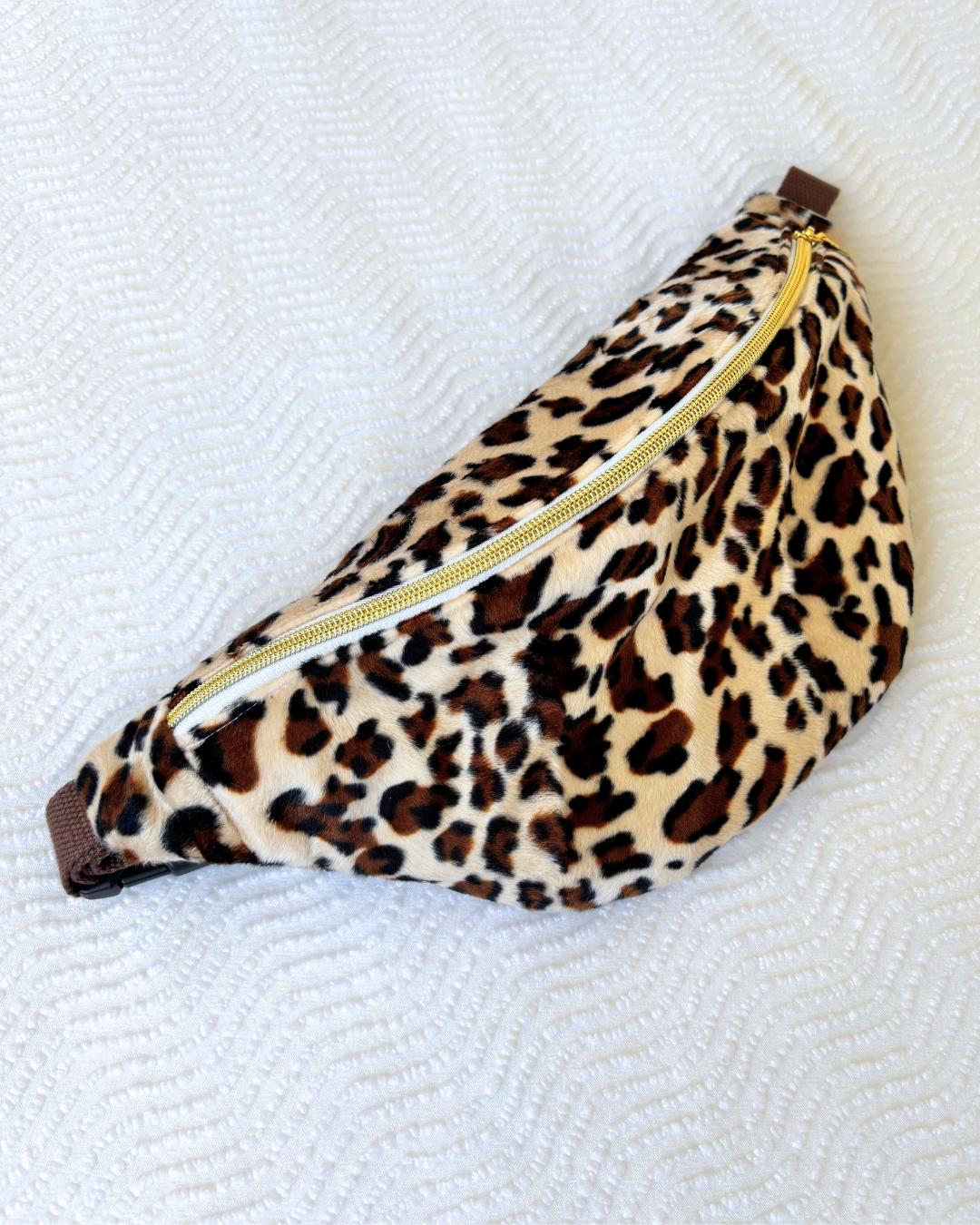 Sac banane léopard doudou