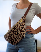 Sac banane léopard doudou