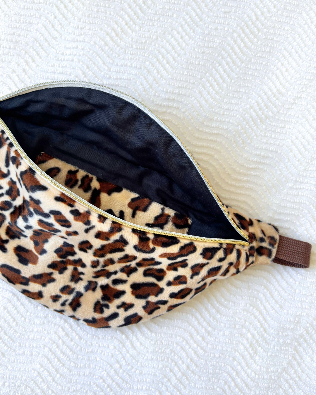 Sac banane léopard doudou