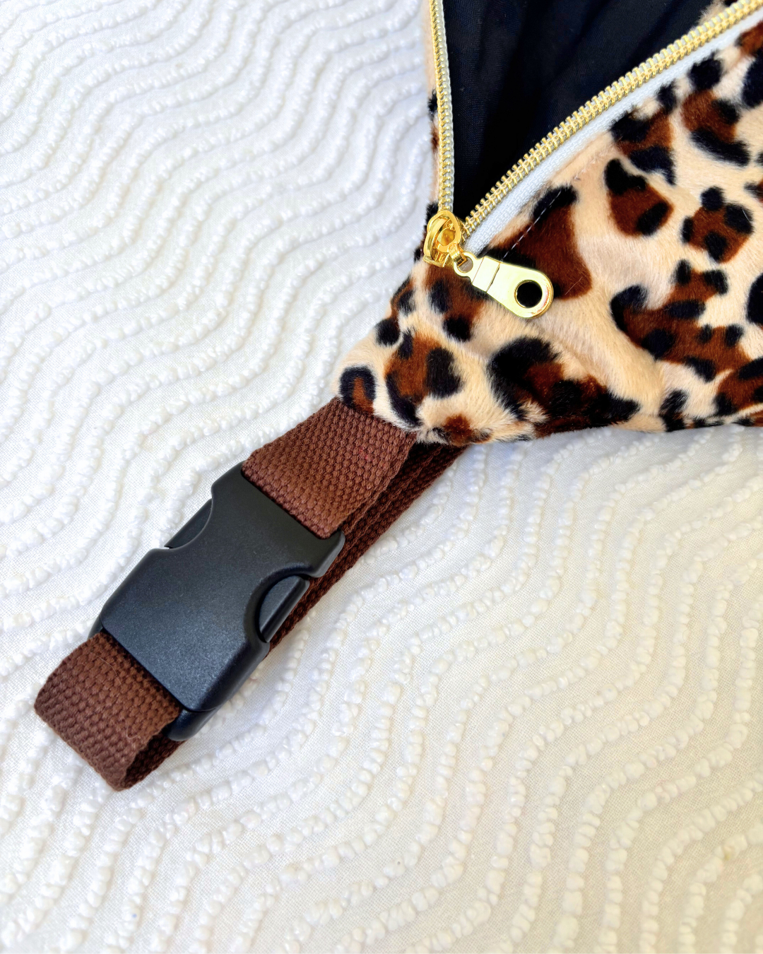 Sac banane léopard doudou