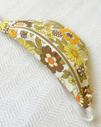 Sac banane vintage fleurs jaune