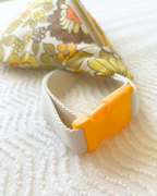 Sac banane vintage fleurs jaune