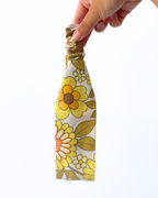 Bandeau fleurs vintage jaune