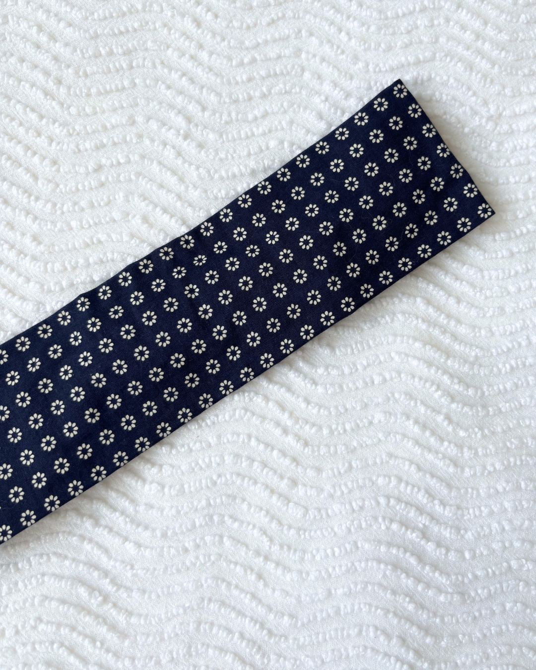 Bandeau flower power marine