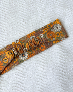 Bandeau flower power orange
