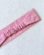 Bandeau petites fleurs rose