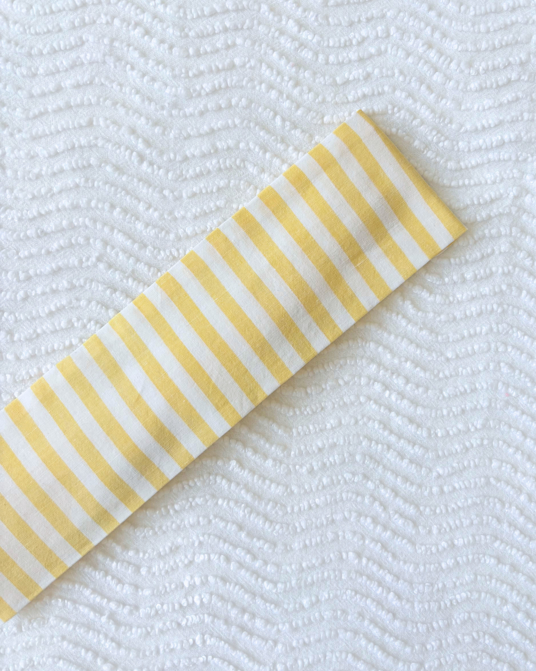 Bandeau rayures jaune