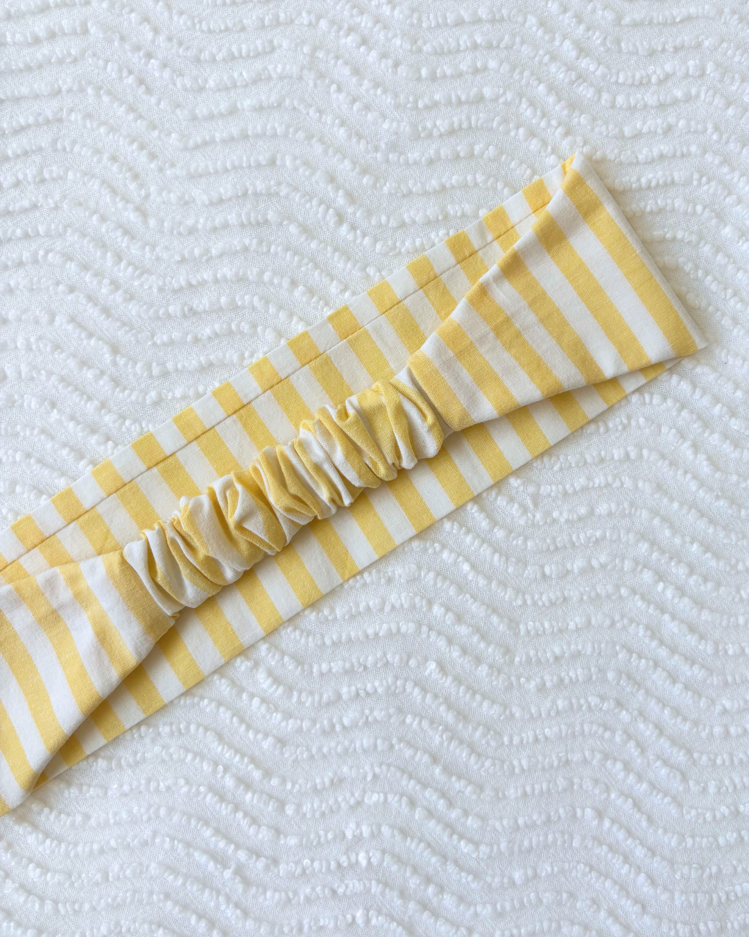 Bandeau rayures jaune
