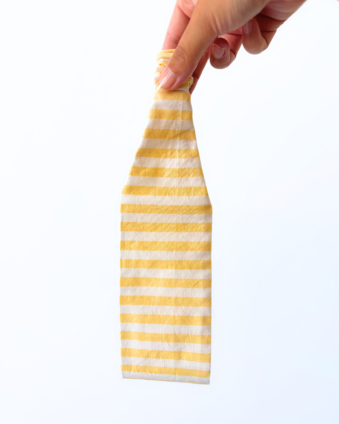 Bandeau rayures jaune