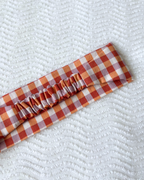 Bandeau vichy orange lila