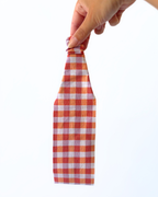 Bandeau vichy orange lila