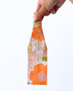 Bandeau vintage fleurs orange