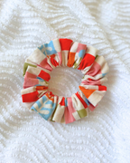 Chouchou damier coloré