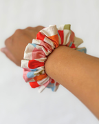 Chouchou damier coloré