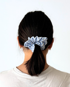 Chouchou carreaux bleu