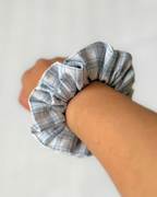 Chouchou carreaux bleu & blanc