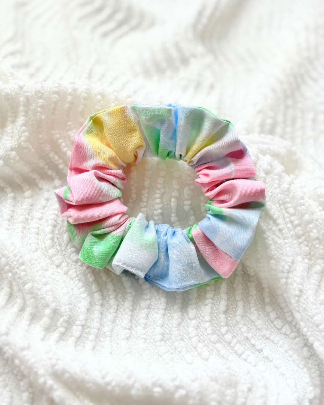 Chouchou couleurs pastel