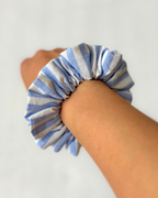 Chouchou rayures bleu