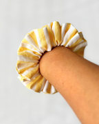 Chouchou rayures jaunes