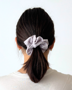 Chouchou rayures lila