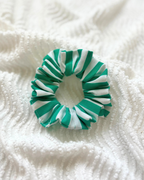 Chouchou rayures vert