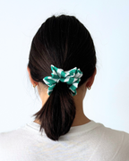 Chouchou rayures vert