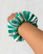 Chouchou rayures vert