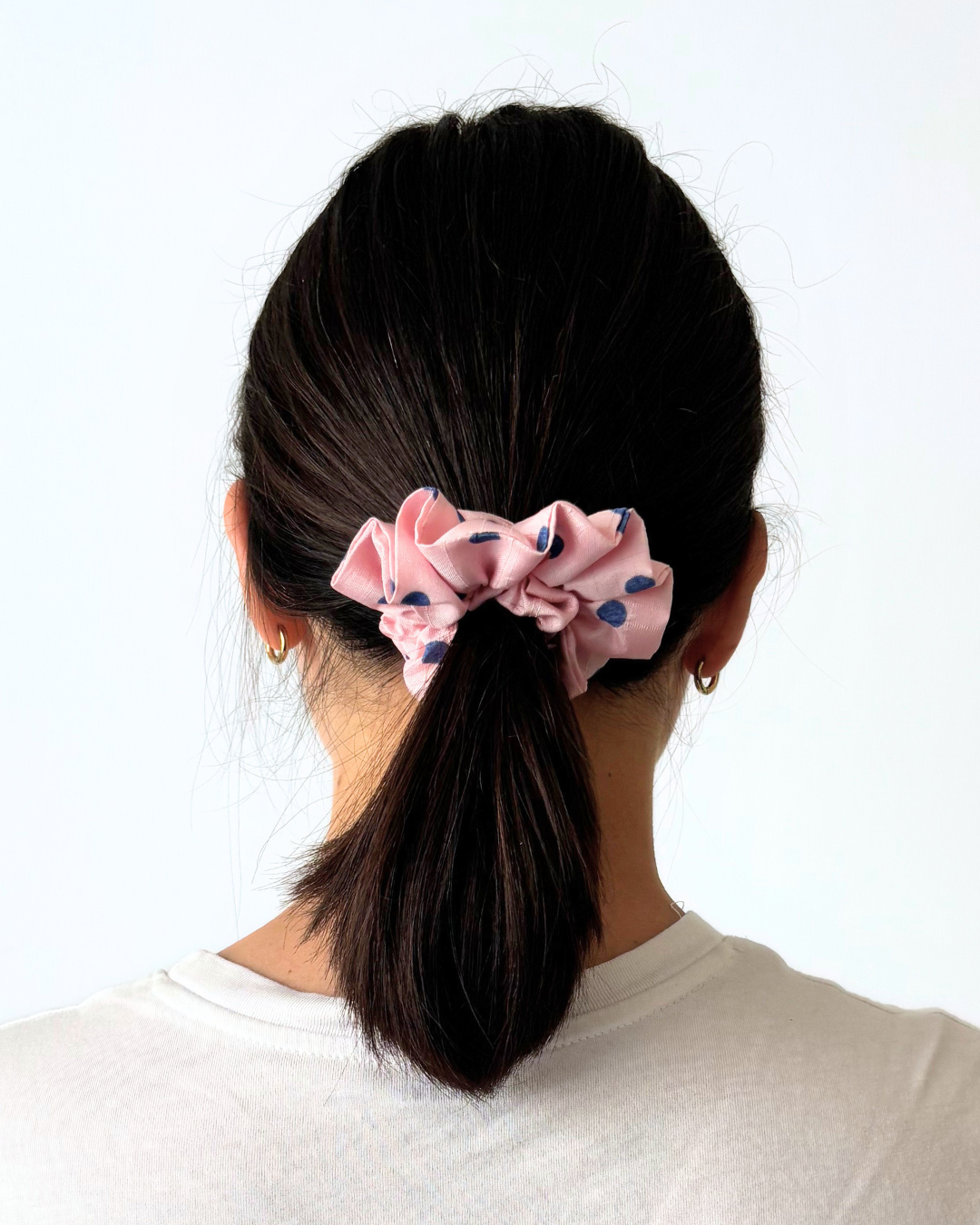 Chouchou rose & pois