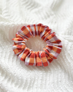 Chouchou vichy orange lila