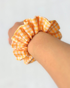 Chouchou vichy jaune