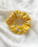 Chouchou vichy jaune citron