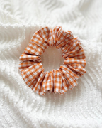 Chouchou vichy ocre jaune