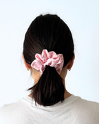 Chouchou vichy rose clair