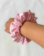 Chouchou vichy rose clair