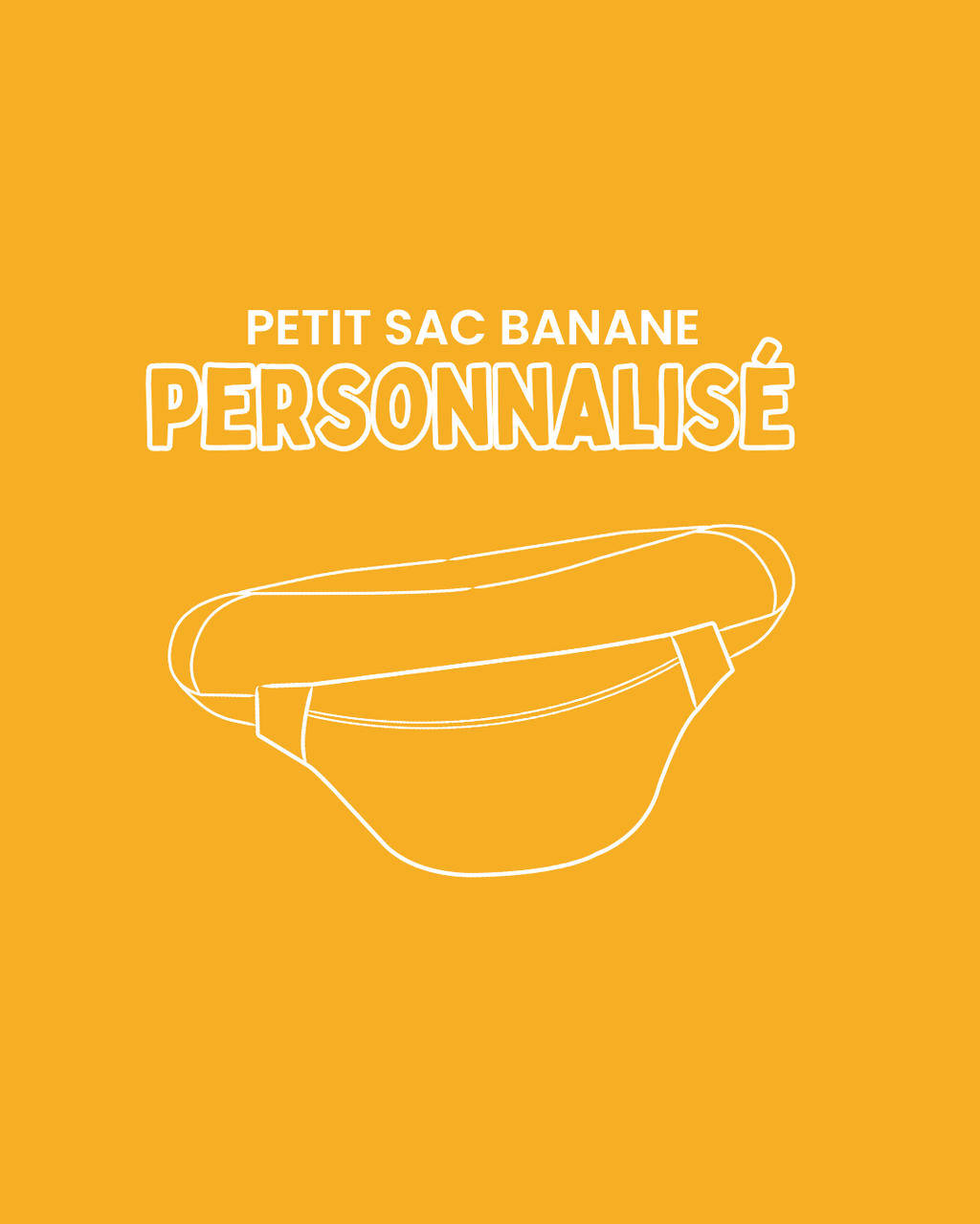 Mini sac banane personnalisé