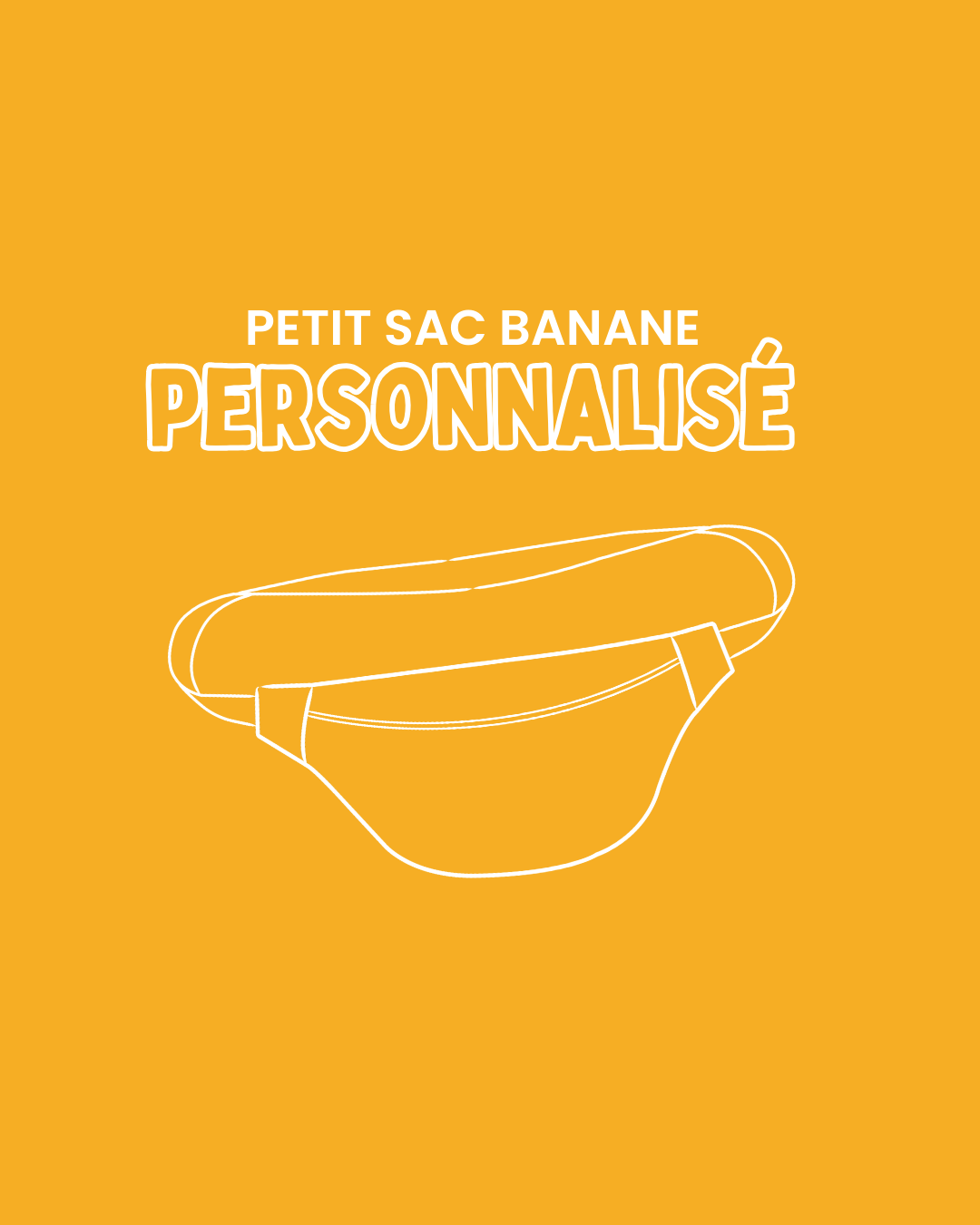 Mini sac banane personnalisé