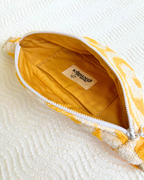 Mini banane éponge fleurs jaune