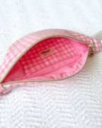 Mini banane motif vichy rose