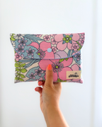 Pochette livre 70's rose & bleu
