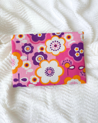 Pochette livre fleurs retro rose