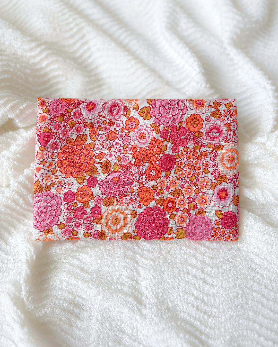 Pochette livre fleurs rose