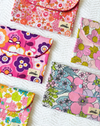 Pochette livre fleurs retro rose