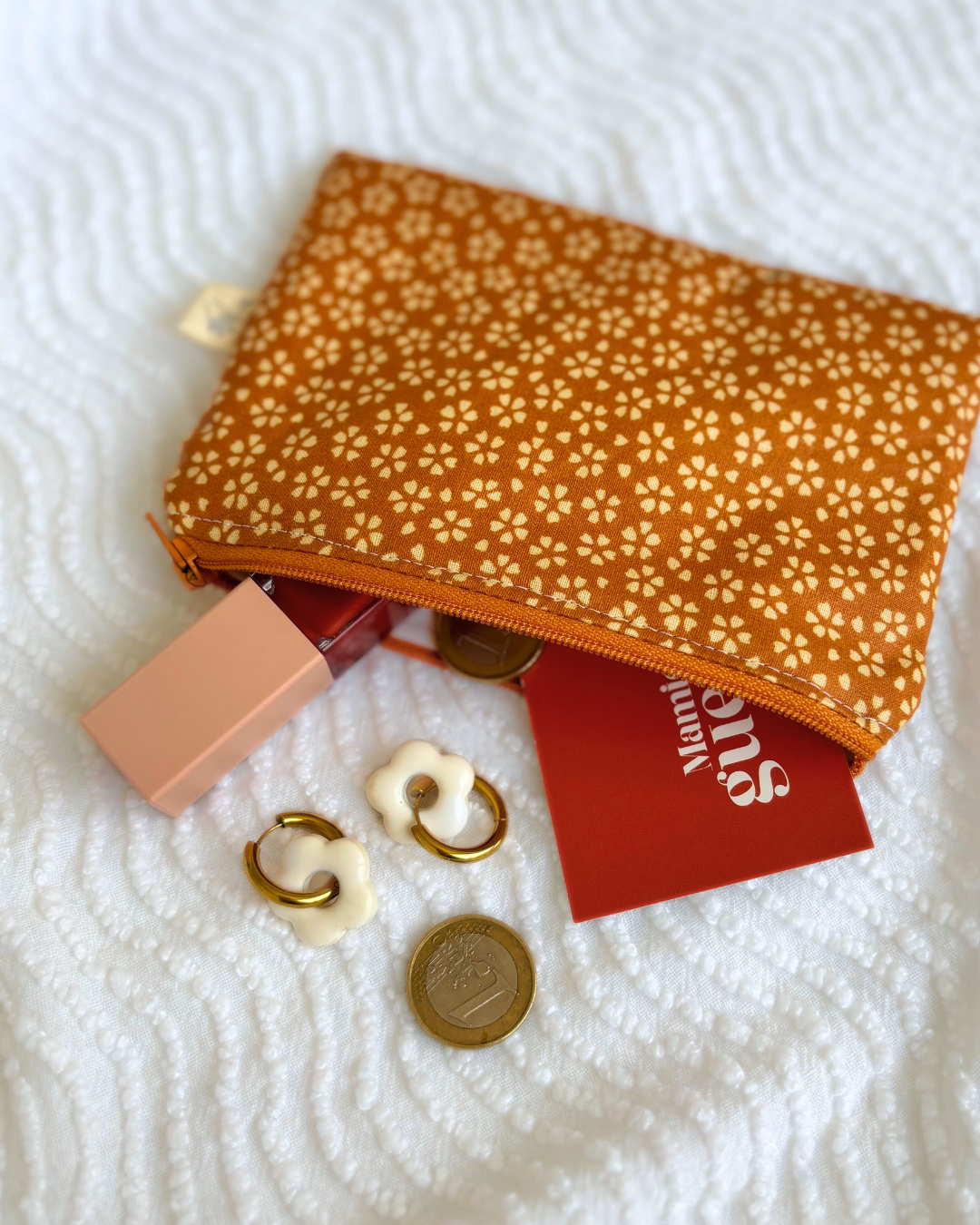 Pochettes zip myosotis orange