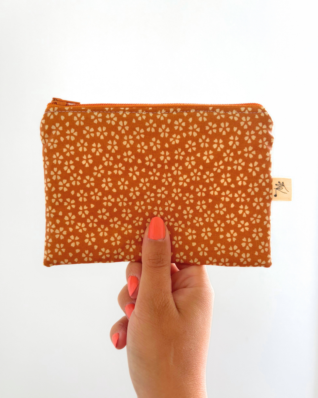 Pochettes zip myosotis orange