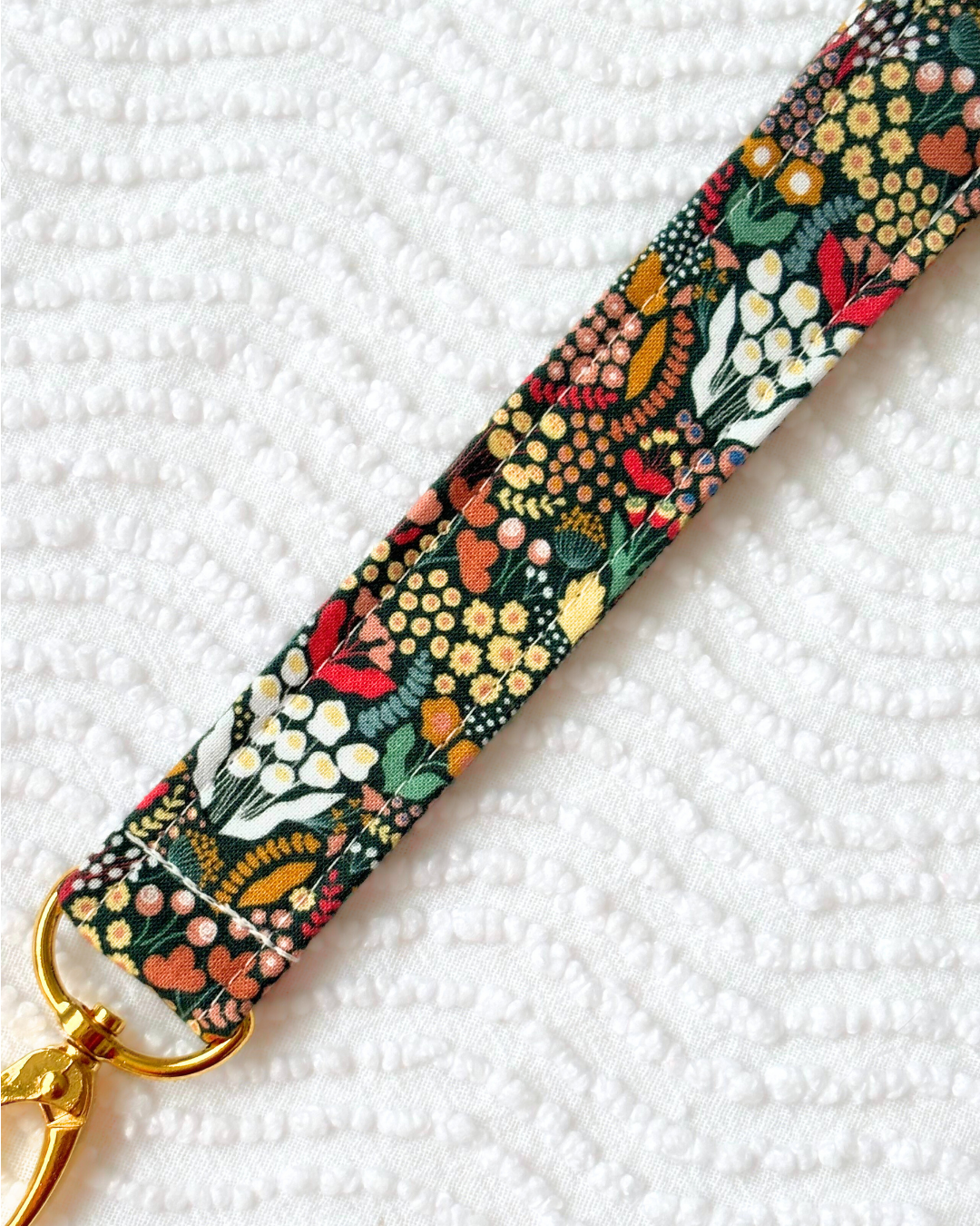 Porte-clés bouquet fleuri vert