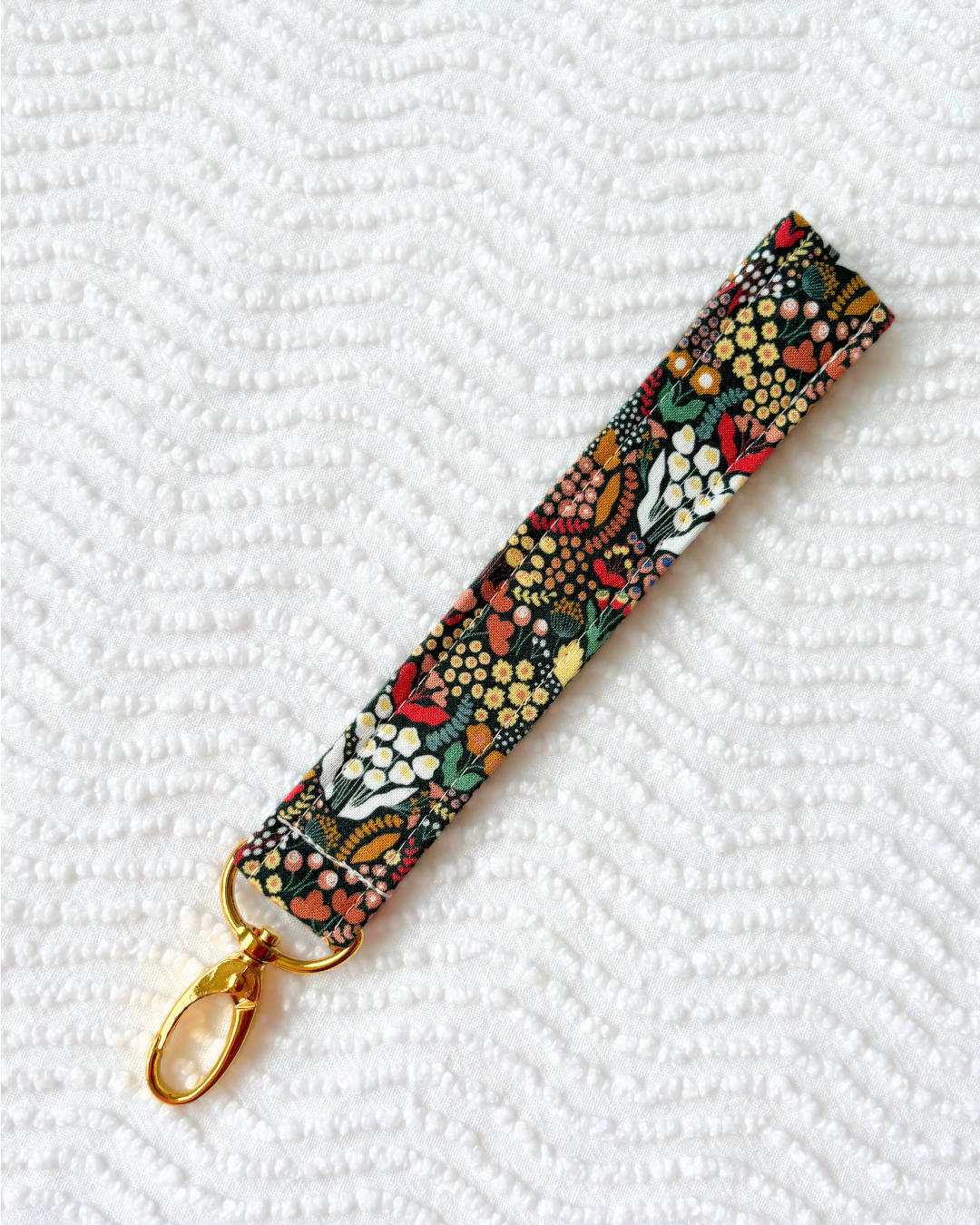 Porte-clés bouquet fleuri vert