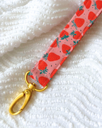 Porte-clés motif fraises